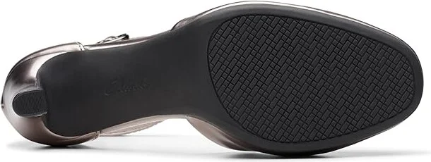 Clarks Ambyr 2 Cove High Women's Heels Gun Metal Synthetic : 11 B - Medium, Rubber/Synthetic - Image 3