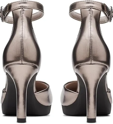 Clarks Ambyr 2 Cove High Women's Heels Gun Metal Synthetic : 11 B - Medium, Rubber/Synthetic - Image 4