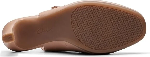 Clarks Ambyr 2 Grace High Women's Heels Warm Beige Leather : 12 B - Medium, Leather/Rubber - Image 3