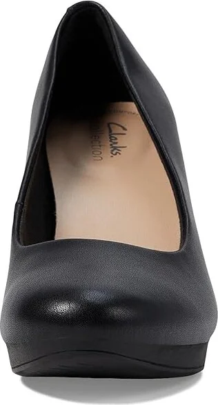 Clarks Ambyr Joy Women's Shoes Black Leather : 8 B - Medium - Image 2