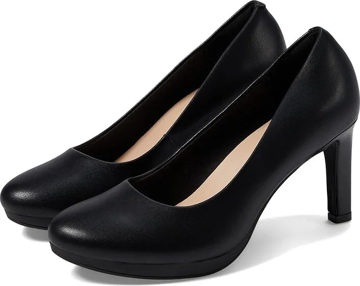 Clarks Ambyr Joy Women's Shoes Black Leather : 8 B - Medium