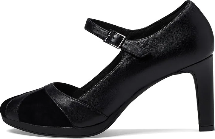 Clarks Ambyr Light High Women's Heels Black Combi : 11 B - Medium, Leather - Image 5
