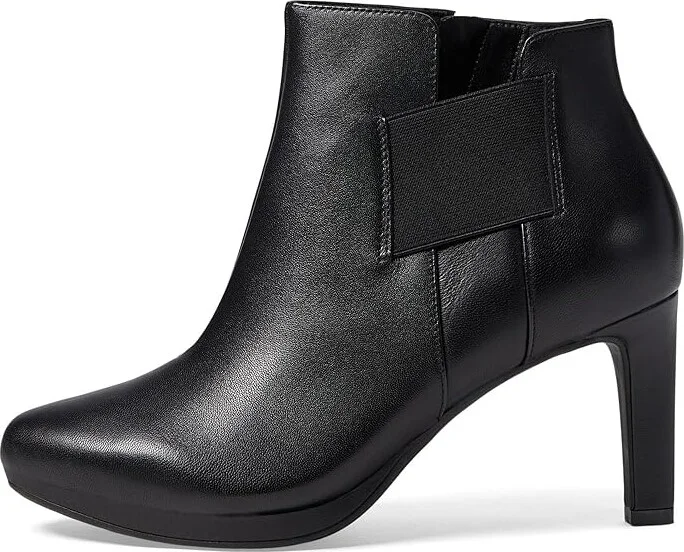 Clarks Ambyr Rise Women's Boots Black Leather : 11 B - Medium, Leather/Textile - Image 5