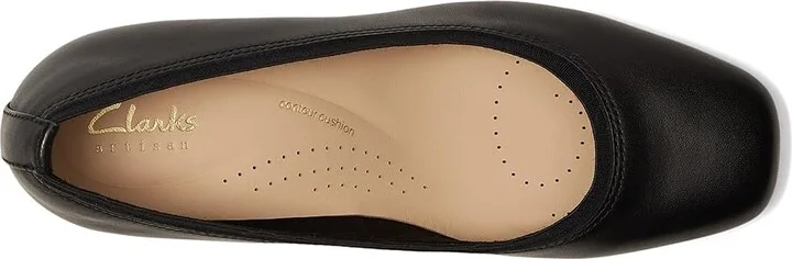 Clarks Anelise Nora High Women's Heels Black Leather : 9.5 B - Medium, Leather/Rubber - Image 2