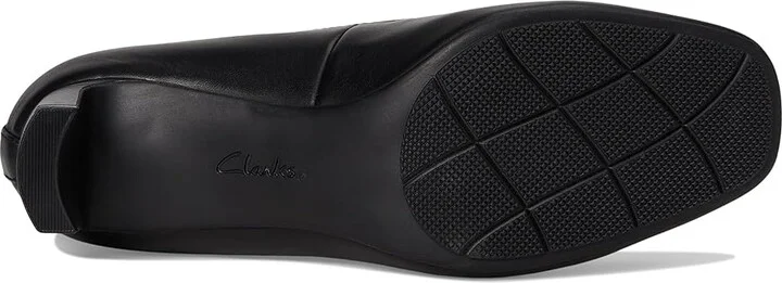 Clarks Anelise Nora High Women's Heels Black Leather : 9.5 B - Medium, Leather/Rubber - Image 3