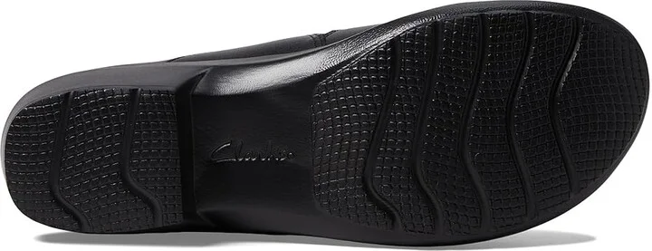 Clarks Angie Pearl Women's Shoes Black Leather : 5 B - Medium - Image 3
