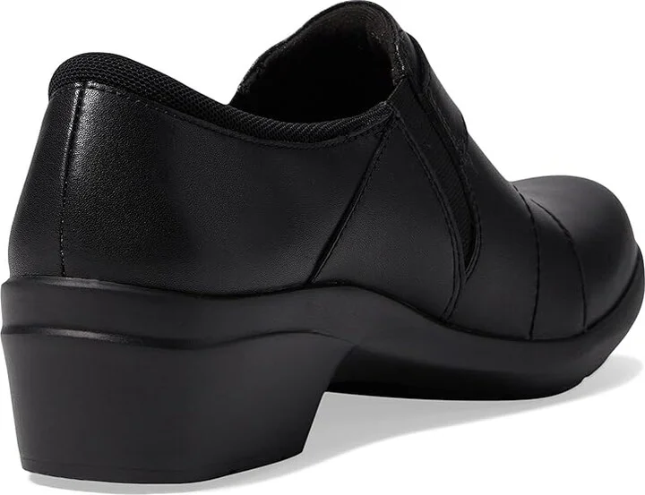 Clarks Angie Pearl Women's Shoes Black Leather : 5 B - Medium - Image 4