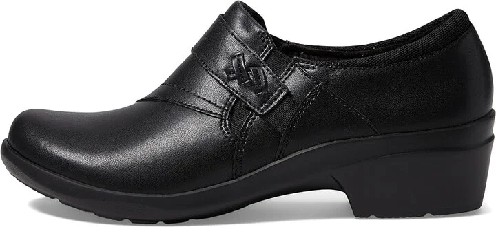 Clarks Angie Pearl Women's Shoes Black Leather : 5 B - Medium - Image 6