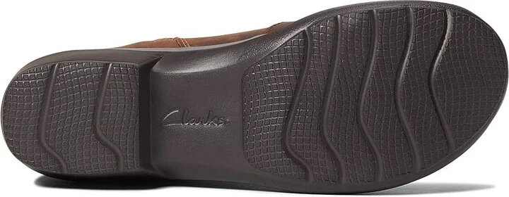 Clarks Angie Spice Women's Boots Dark Tan Leather : 6 B - Medium - Image 3