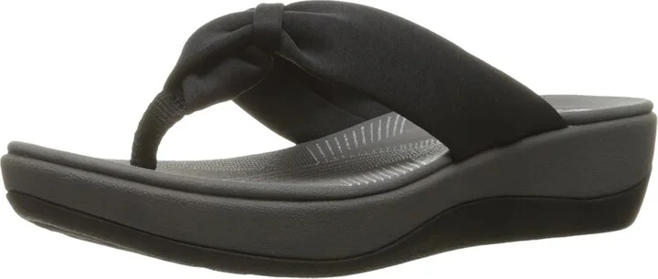 Clarks Arla Glison Women's Sandals Black Heather Fabric : 6 B - Medium, Textile - Image 2