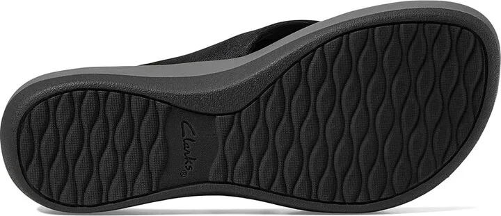 Clarks Arla Glison Women's Sandals Black Heather Fabric : 6 B - Medium, Textile - Image 4