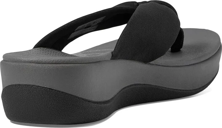Clarks Arla Glison Women's Sandals Black Heather Fabric : 6 B - Medium, Textile - Image 5