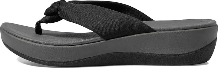 Clarks Arla Glison Women's Sandals Black Heather Fabric : 6 B - Medium, Textile - Image 7