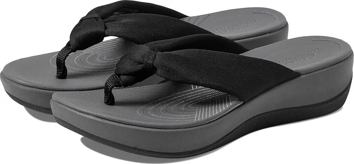 Clarks Arla Glison Women's Sandals Black Heather Fabric : 6 B - Medium, Textile