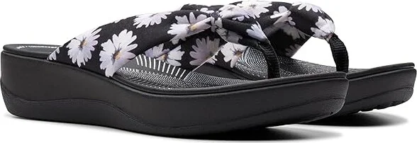 Clarks Arla Glison Women's Sandals Black Textile : 10 B - Medium
