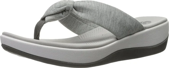 Clarks Arla Glison Women's Sandals Grey Heather Fabric : 5 B - Medium, Textile - Image 2