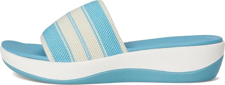 Clarks Arla Hollis Women's Sandals Light Blue Combi Textile : 5 B - Medium - Image 6