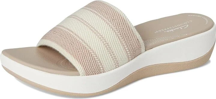Clarks Arla Hollis Women's Sandals Sand Combi Textile : 10 B - Medium - Image 5