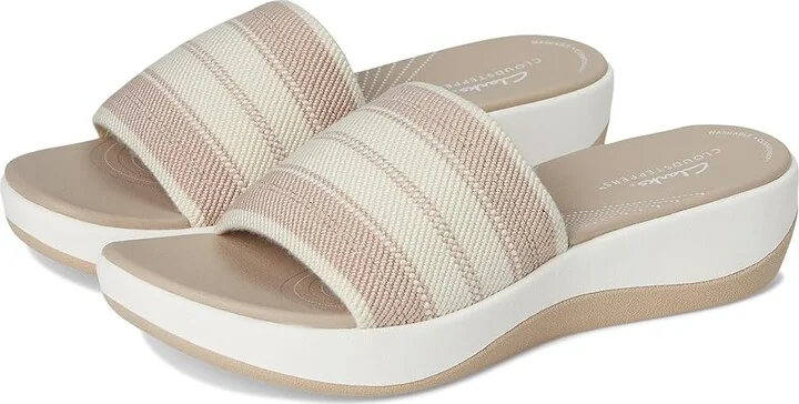Clarks Arla Hollis Women's Sandals Sand Combi Textile : 10 B - Medium