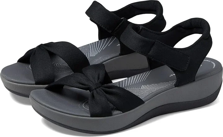 Clarks Arla Shore Women's Shoes Black Textile : 5.5 B - Medium