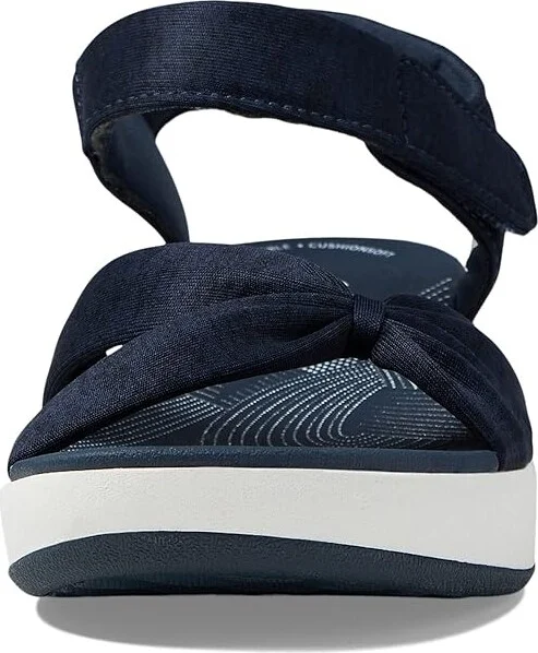 Clarks Arla Shore Women's Shoes Navy Textile : 6 B - Medium - Image 2