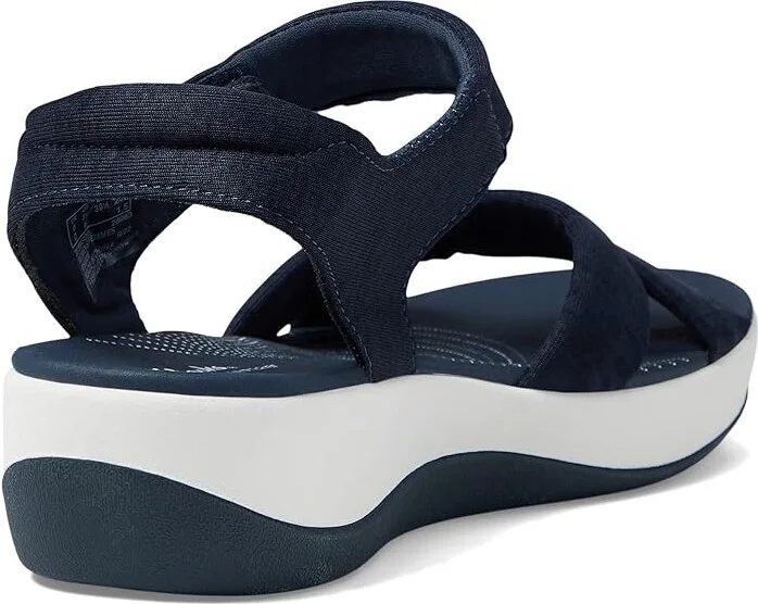 Clarks Arla Shore Women's Shoes Navy Textile : 6 B - Medium - Image 4