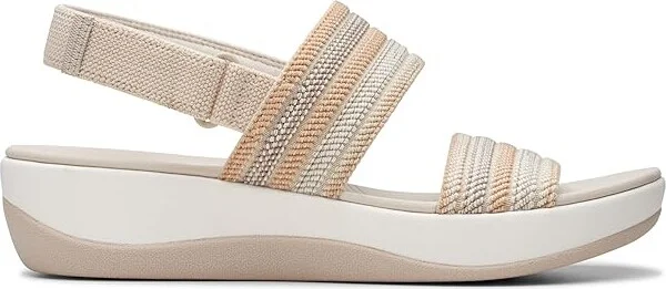 Clarks Arla Stroll Women's Sandals Beige Combi : 6.5 B - Medium, Rubber - Image 6