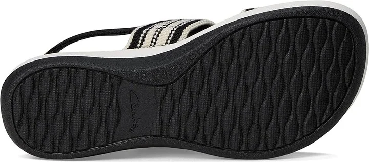 Clarks Arla Stroll Women's Sandals Black Textile : 5 B - Medium, Rubber - Image 3
