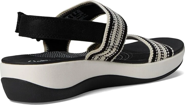 Clarks Arla Stroll Women's Sandals Black Textile : 5 B - Medium, Rubber - Image 4