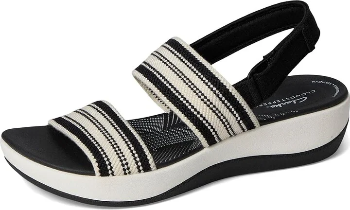 Clarks Arla Stroll Women's Sandals Black Textile : 5 B - Medium, Rubber - Image 5