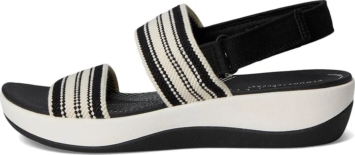 Clarks Arla Stroll Women's Sandals Black Textile : 5 B - Medium, Rubber - Image 6