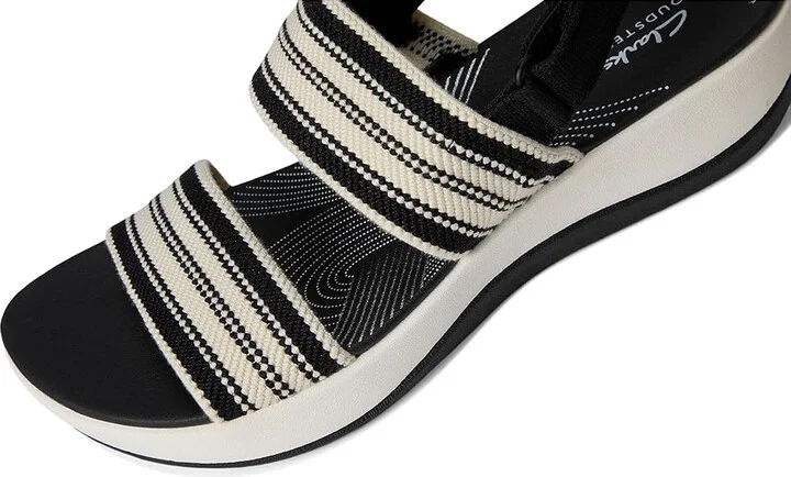 Clarks Arla Stroll Women's Sandals Black Textile : 5 B - Medium, Rubber - Image 7
