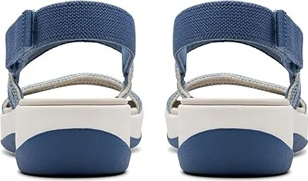 Clarks Arla Stroll Women's Sandals Blue Combi : 10 D - Wide, Rubber - Image 4