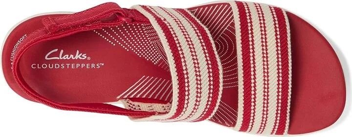 Clarks Arla Stroll Women's Sandals Cherry Textile : 11 D - Wide, Rubber - Image 2