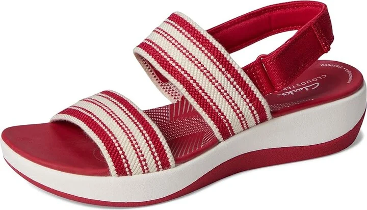 Clarks Arla Stroll Women's Sandals Cherry Textile : 11 D - Wide, Rubber - Image 5