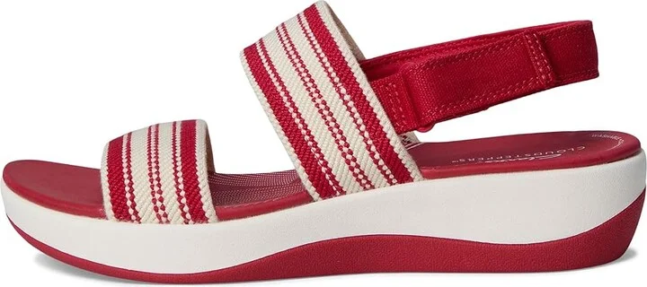 Clarks Arla Stroll Women's Sandals Cherry Textile : 11 D - Wide, Rubber - Image 6
