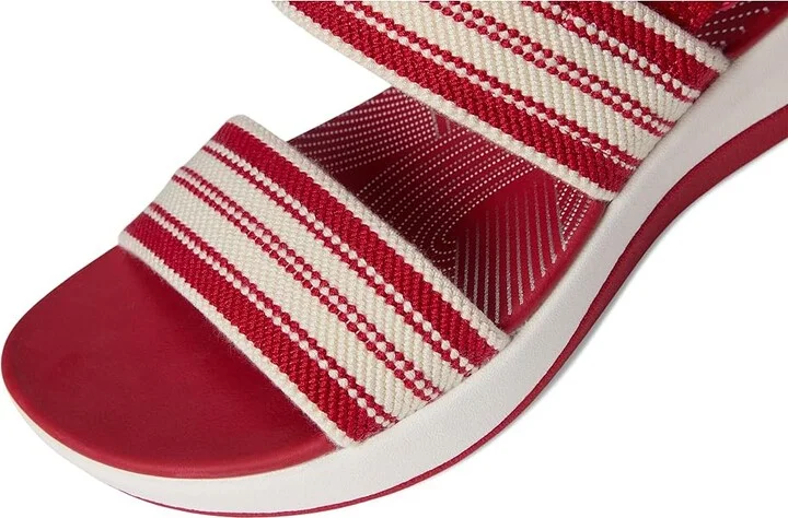 Clarks Arla Stroll Women's Sandals Cherry Textile : 11 D - Wide, Rubber - Image 7