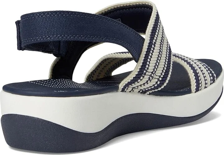 Clarks Arla Stroll Women's Sandals Navy Textile : 12 B - Medium, Rubber - Image 4