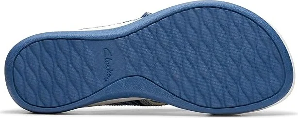 Clarks Arla Wave Women's Sandals Blue Combi : 11 B - Medium, Rubber - Image 3