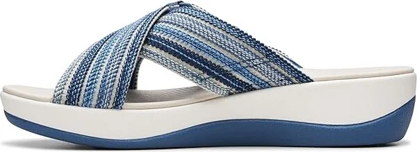 Clarks Arla Wave Women's Sandals Blue Combi : 11 B - Medium, Rubber - Image 5