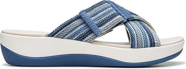 Clarks Arla Wave Women's Sandals Blue Combi : 11 B - Medium, Rubber - Image 6