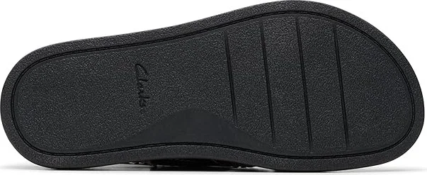 Clarks Arwell Sling Women's Sandals Black Leather : 5 B - Medium, Leather/Rubber - Image 3