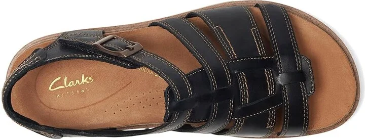 Clarks Arwell Sun Women's Sandals Black Leather : 11 C - Wide - Image 2