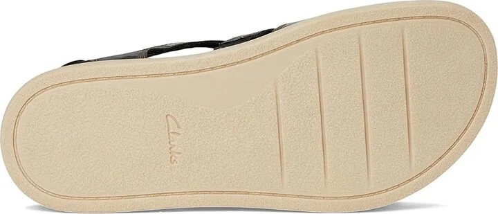 Clarks Arwell Sun Women's Sandals Black Leather : 11 C - Wide - Image 3