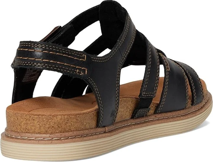 Clarks Arwell Sun Women's Sandals Black Leather : 11 C - Wide - Image 4