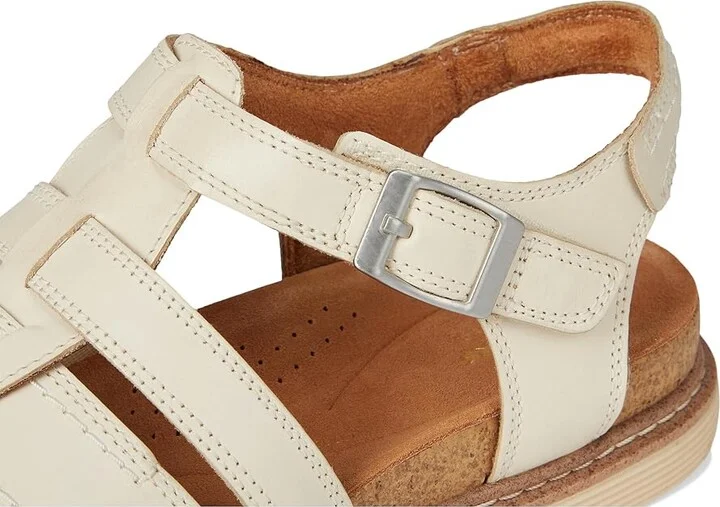 Clarks Arwell Sun Women's Sandals Cream Leather : 10 B - Medium - Image 7