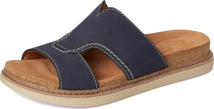 Clarks Arwell Walk Women's Sandals Navy Nubuck : 6 B - Medium, Leather/Rubber - Image 5