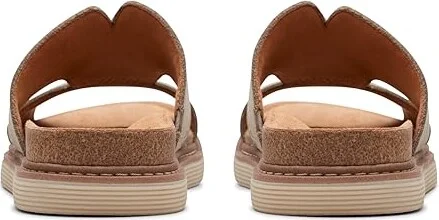 Clarks Arwell Walk Women's Sandals Stone Nubuck : 9.5 C - Wide, Leather/Rubber - Image 4