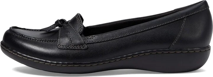 Clarks Ashland Bubble Women's Slip on Shoes Black : 5.5 B - Medium, Leather - Image 7