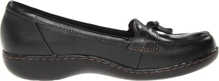 Clarks Ashland Bubble Women's Slip on Shoes Black : 5.5 B - Medium, Leather - Image 8